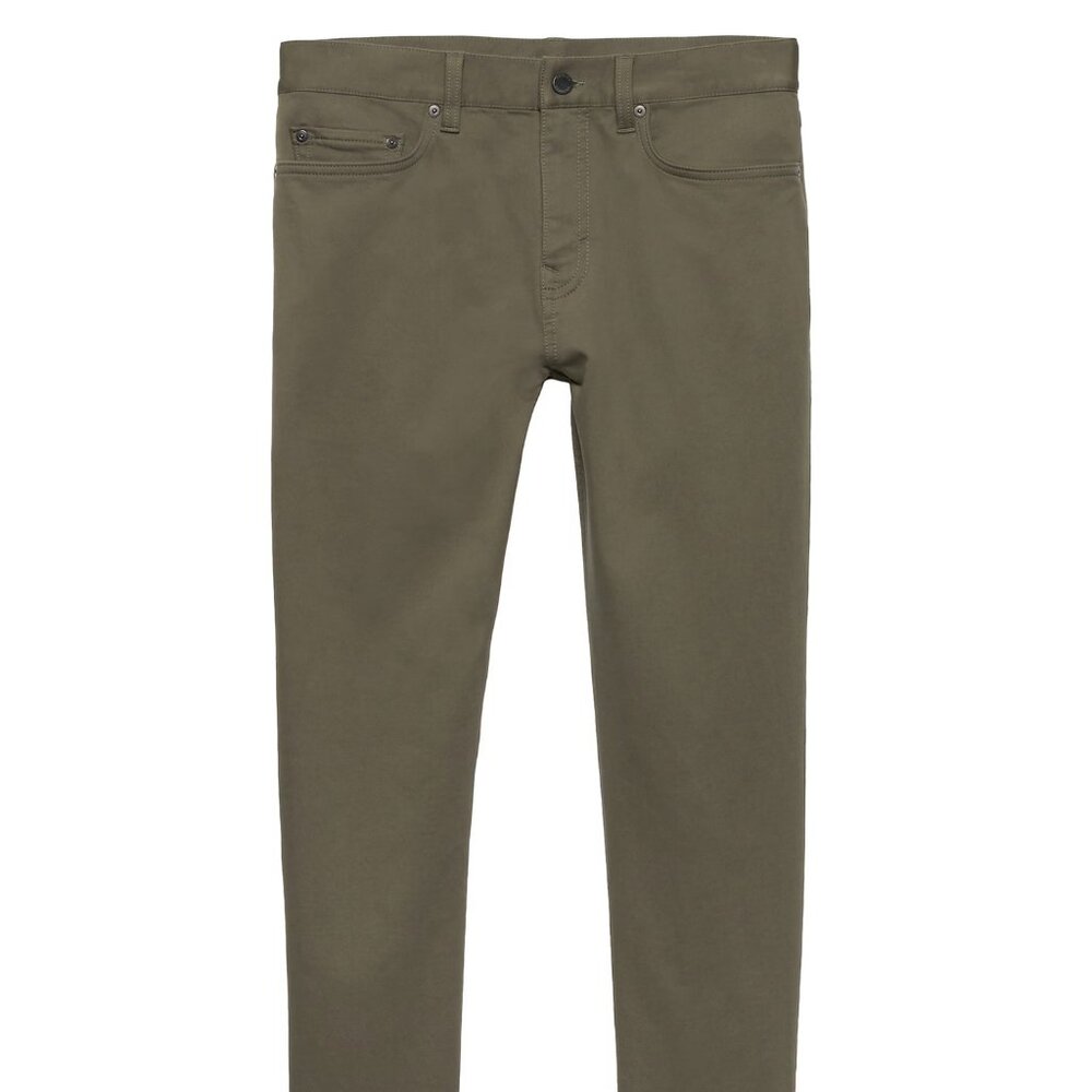Banana Republic Slim Traveler Pant size 26/30 Bracken Olive